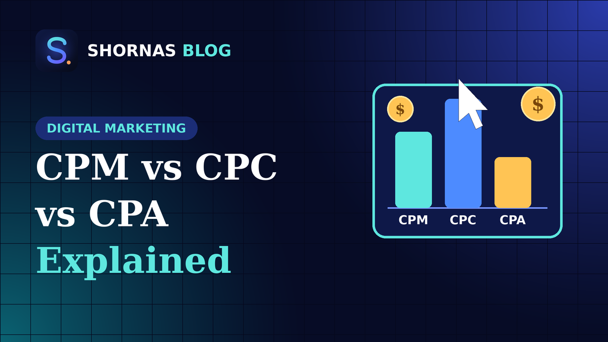 CPM, CPC and CPA explained in plain English, with simple examples, formulas and a quick guide to help you choose the right ad pricing model.